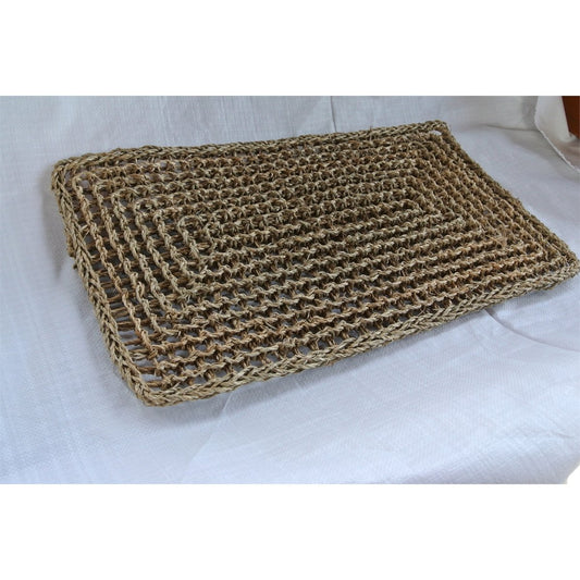Seagrass Door Mat - 63 x 35cm - Natural Material - Water Resistant – view 2