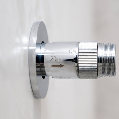 Enduraseal 20mm Chrome Mini Fit Out Cock - Lead Free Brass - Water Control