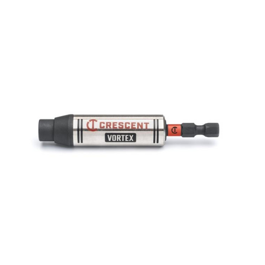Crescent Vortex Bit Holder - 1/4" x 3-1/2" - Dual Impact Torsion Zone - Auzzistore