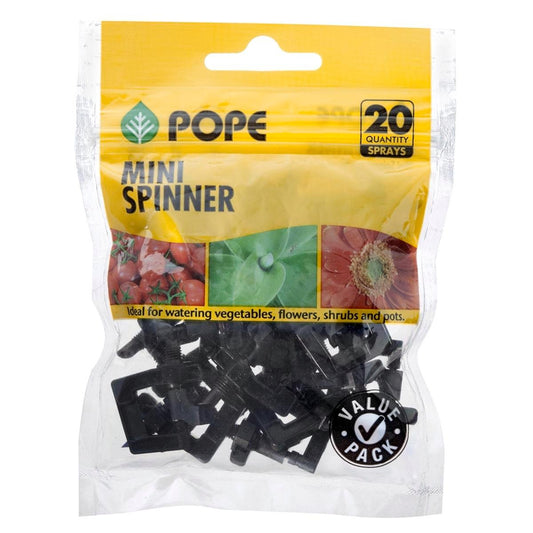 Pope Mini Spinner 20 Pack - Watering Solution - Polypropylene - 1.5m Radius - Auzzistore