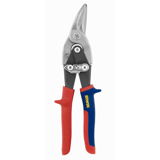 Irwin Aviation Snips - Left Straight Cut - Chrome Molybdenum - Non-Slip Grips - Auzzistore
