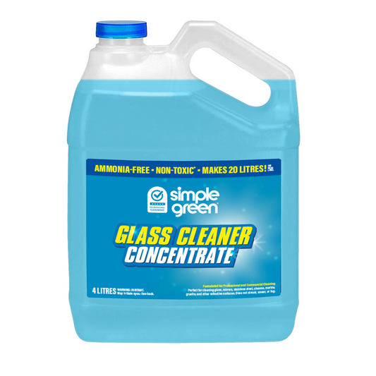 Simple Green Pro Grade Glass Cleaner Concentrate - 4L - Streak-Free - Auzzistore