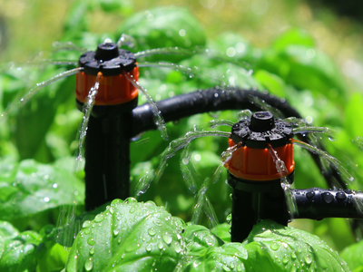Holman Barbed Drip Irrigation PC Emitter 5 Pack 110mm Plastic Uniform Watering