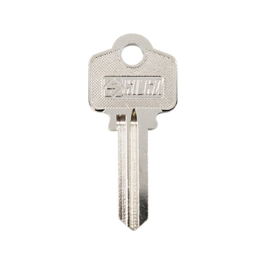 EHI Blank Key - 53mm x 25mm - Nickel Plated Brass - Silver – view 2 - Auzzistore