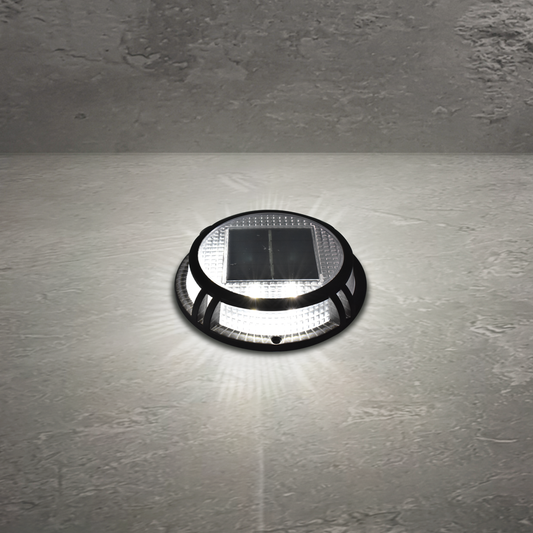 Click Brooklyn Solar LED Deck Light - 120mm - Aluminium - Outdoor Use – view 2 - Auzzistore