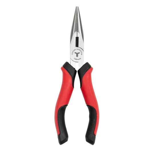 Trojan Long Nose Plier 160mm - Red and Black - Ergonomic Handles – view 2 - Auzzistore
