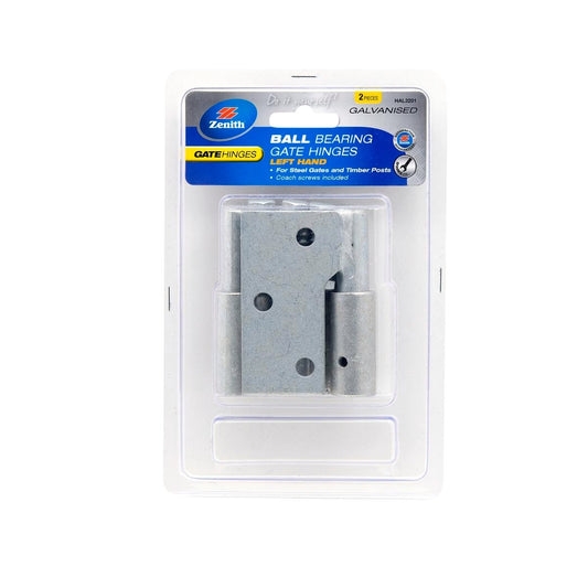 Zenith Gate Hinges - Left Hand Ball Bearing - 84mm Steel - Durable