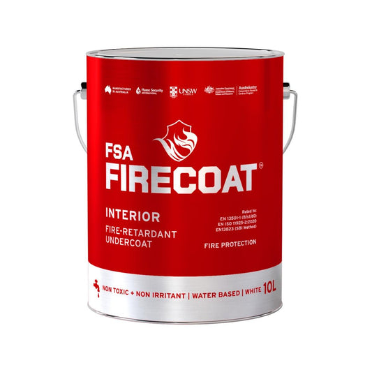 Firecoat 10L White Interior Fire Retardant Undercoat - 10L - High Fire Protection - Auzzistore