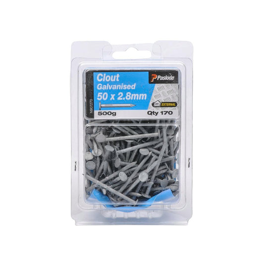 Paslode Galvanised Clouts 50mm 2.8mm 500g Corrosion Resistant 170 Pack - Auzzistore