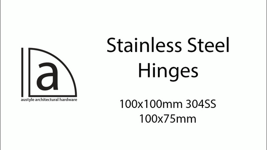Austyle Heavy Duty Hinge 100 x 75 x 2.5mm Polished Stainless Steel - 4-Hour Fire Rating – view 2