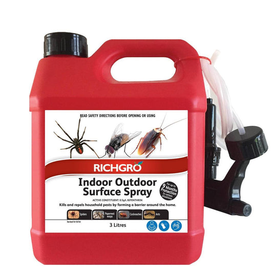 Richgro Indoor Outdoor Surface Spray - 3L - Liquid - Clear - 60m² Coverage - Auzzistore