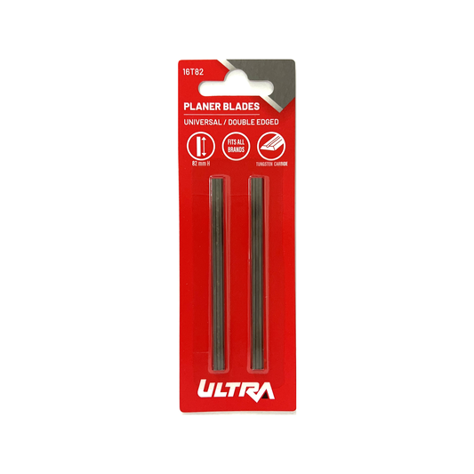 Ultra 82mm Universal Planer Replacement Blades - 1 Pair - Tungsten Carbide - Auzzistore