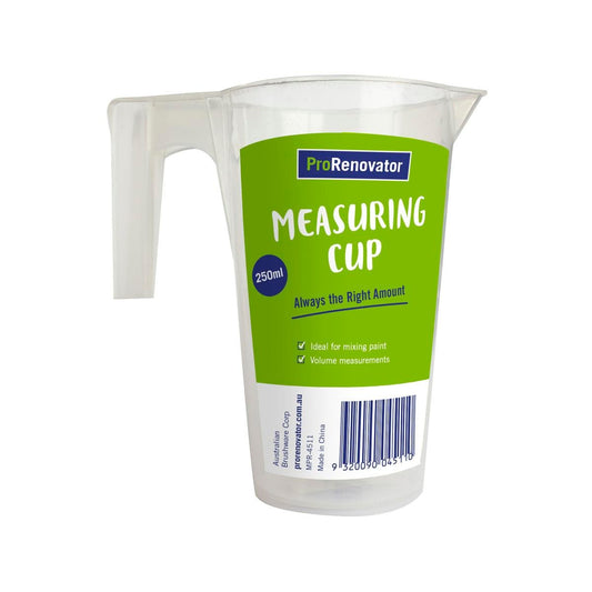 Pro Renovator Measuring Cup - 250ml - Plastic - Easy Pouring - Auzzistore