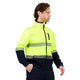 Citeco Yellow Hi Vis Soft Shell Jacket Small - UPF 50+ - Fleece Lined