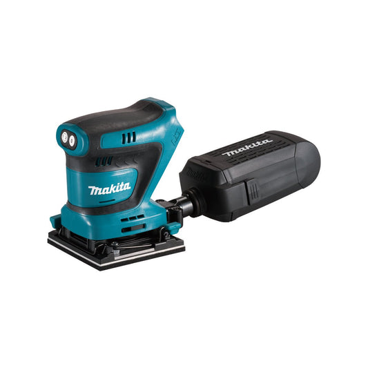Makita 18V 1/4" Sheet Finishing Sander DBO480Z - Skin Only - 1 Unit - Blue/Black - Electronic Speed Control - Interchangeable Pads