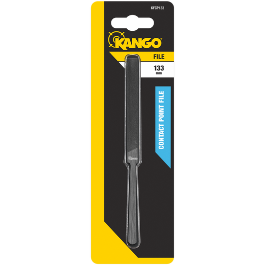 Kango 133mm Contact Point File - Tempered Carbon Steel - Black - Precision Cleaning Tool - Auzzistore