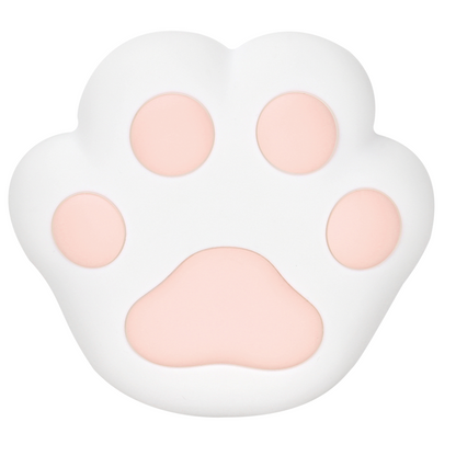 Arlec Pink Rechargeable Cat Paw Nightlight - 135mm x 143mm - Soft Silicone