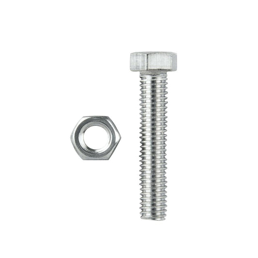 Pinnacle M8 Hex Bolt and Nut 75mm Stainless Steel 2 Pack - Auzzistore