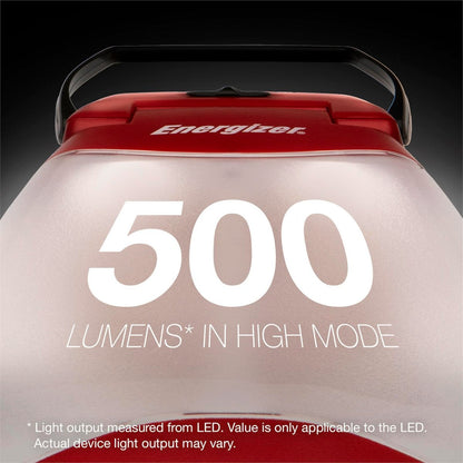 Energizer 500 Lumen Folding Lantern - 500 Lumens - Plastic - Water Resistant