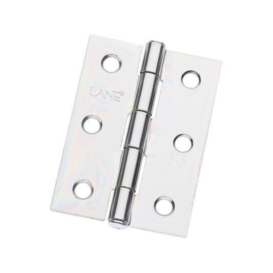 Lane Butt Hinge - Zinc Plated - 70 x 50 x 1 6mm - Home Security - 2 Pack