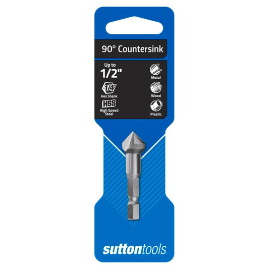 Sutton Tools 90 Countersink Bit - 50mm Steel - Resharpenable - Versatile - Auzzistore