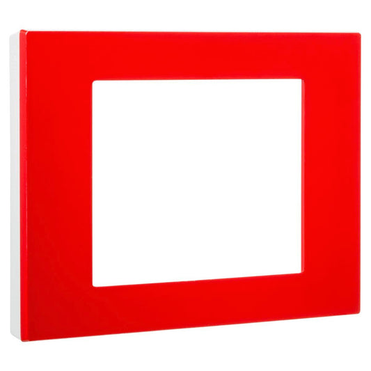 Hpm Vivo Coverplate Bright Red - 118mm x 85mm - Durable Plastic - Square Design