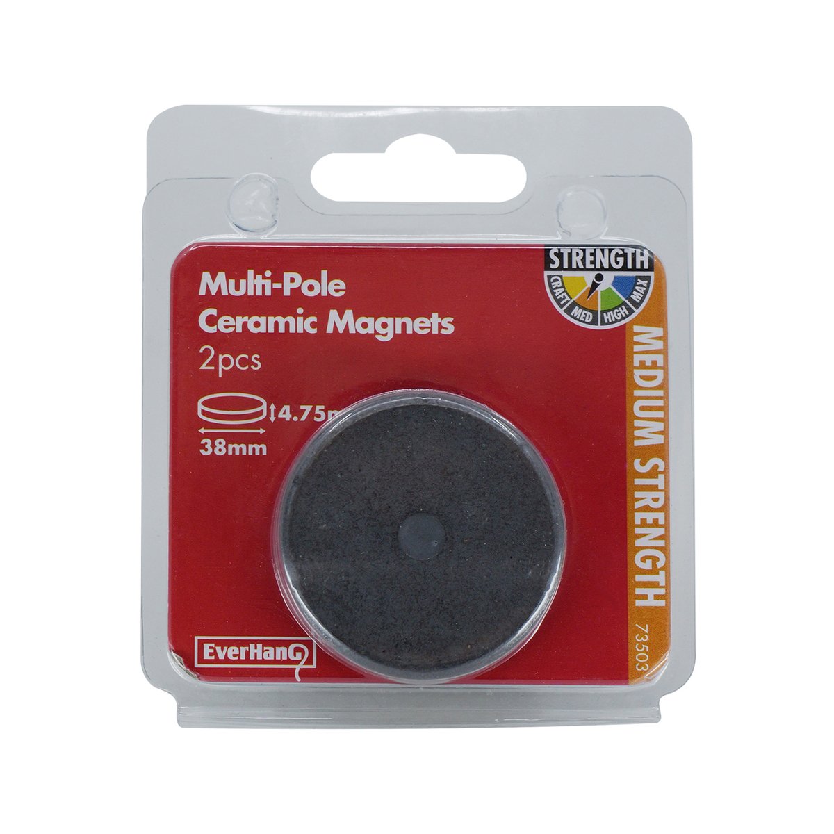 Everhang 38mm Ceramic Disc Magnet 2 Pack Lightweight Strong Use