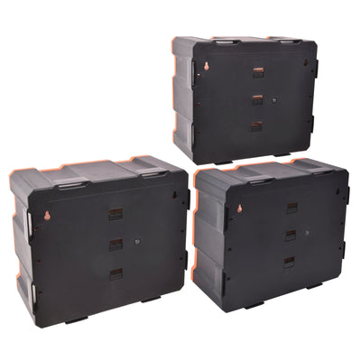 Tactix Storage Tower - 4 Boxes - Polypropylene - Modular - Wall Mountable