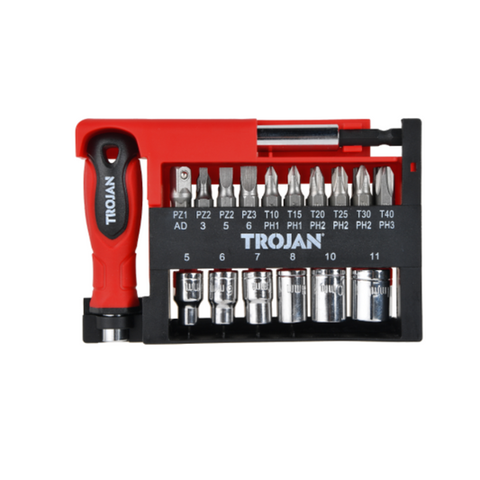 Trojan Screwdriver Set - 28 Piece - Compact Tool Kit - Versatile Use - Auzzistore