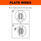 Everhang Brass Plated Hanging Plate Wires 20-25cm Strong Flexible