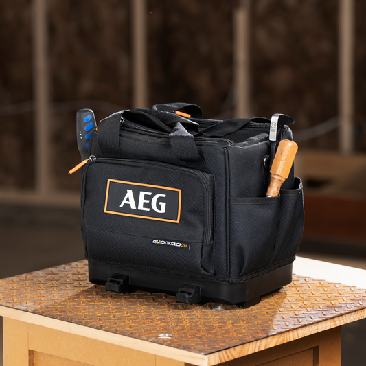 AEG Quickstack 2.0 Half Size Tool Bag - 273mm x 396mm x 364mm - Durable Fabric - Organised Storage – view 2 - Auzzistore