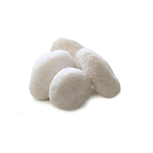 Jack Bright White Decorative Pebble 35-50mm Garden Edging Mulch – view 2 - Auzzistore