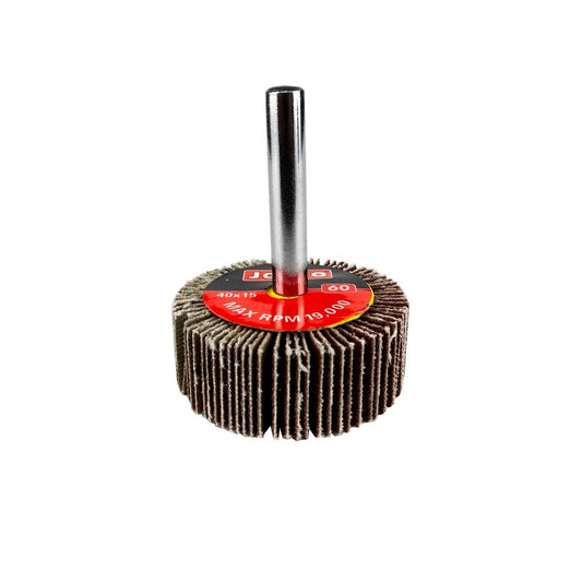 Josco 40mm 60 Grit Abrasive Flap Wheel - Cloth - Durable - Versatile - Auzzistore