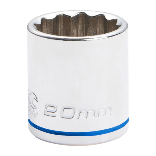 Kincrome 20mm 3/8" Square Drive Socket - Chrome Vanadium Steel - Rust Resistant - Auzzistore