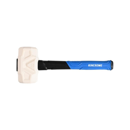 Kincrome Rubber Mallet 24oz 680g - White Graphite - Fiberglass Handle - Anti-Vibration - Auzzistore