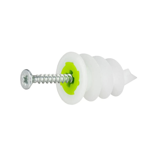 Gripit Green Self Drive Plasterboard Fixing 10 Pack - Holds 20kg - 101mm x 150mm x 15mm - Auzzistore