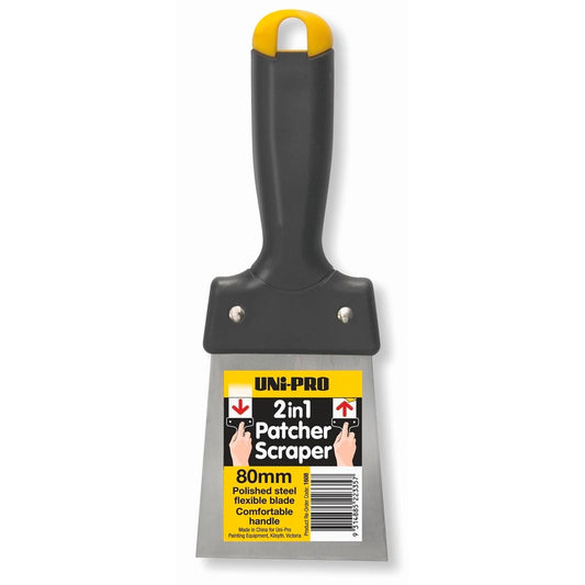 Uni Pro 80mm 2 in 1 Patcher Scraper Steel Flexible Blade Tool