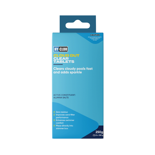 Hy-Clor Cloud Out Tablets - 2 Pack - Aluminium Sulphate - Fine Filtration - Auzzistore