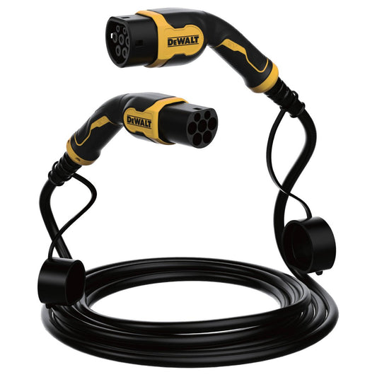 Dewalt 22kW 32A Type 2 EV Cable - Three Phase - 5m Length - Durable - Auzzistore