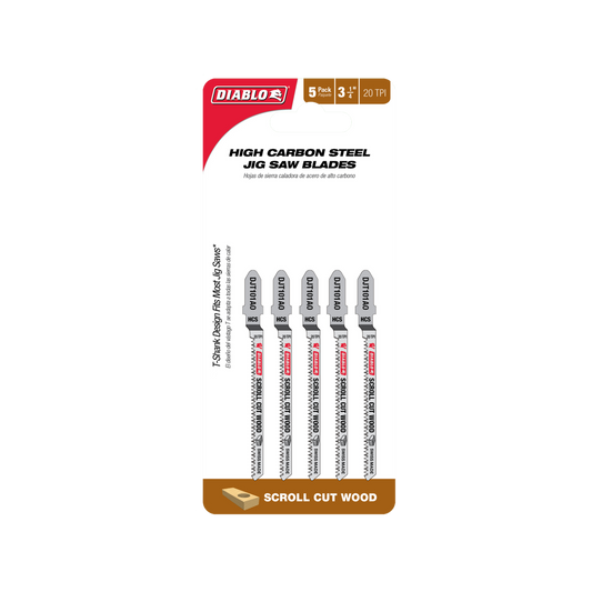 Diablo 83mm High Carbon Steel Jig Saw Blade 5 Pack - Precision Cutting - Auzzistore