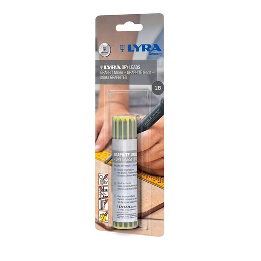 Lyra Graphite Lead Refill Pack - 2.8mm - Unbreakable - 12 Pack - Auzzistore