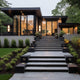 Brilliant 13cm Black Sanur Modern Wall and Step Light - Outdoor Illumination