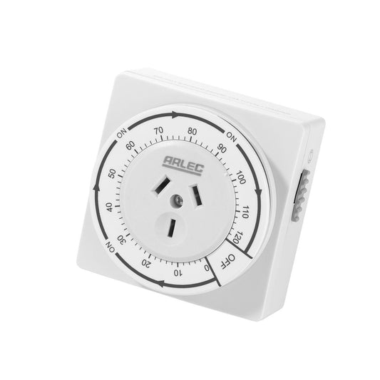 Arlec Countdown Timer - 2 Hours - Polypropylene - Indoor Use - Auzzistore