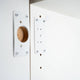Taskmaster Hinge Repair Plate 2 Pack - 90 x 45mm - White - Easy Installation