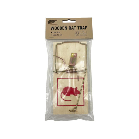 Wooden Rat Trap - Classic Spring Trap - 80mm x 170mm - High Sensitivity - Auzzistore