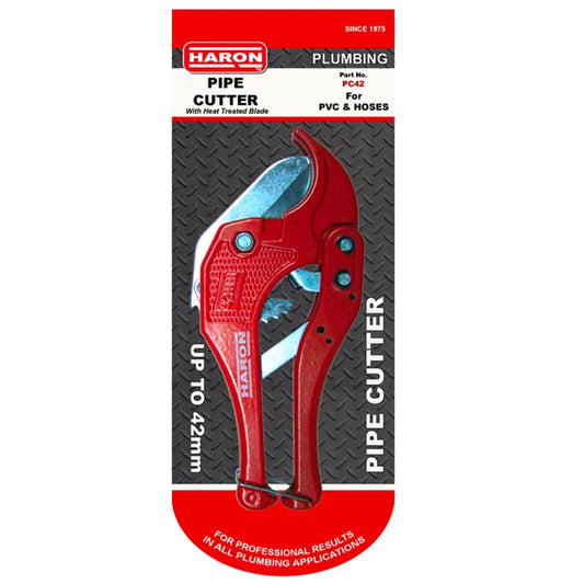 Haron Pipe Cutter - 42mm Capacity - Steel - Precise Cuts - Auzzistore