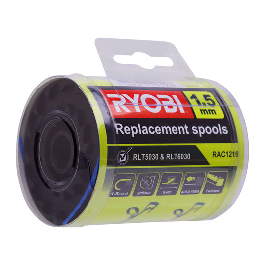Ryobi Replacement Spools - 1.5mm - Twist Line - 3 Pack
