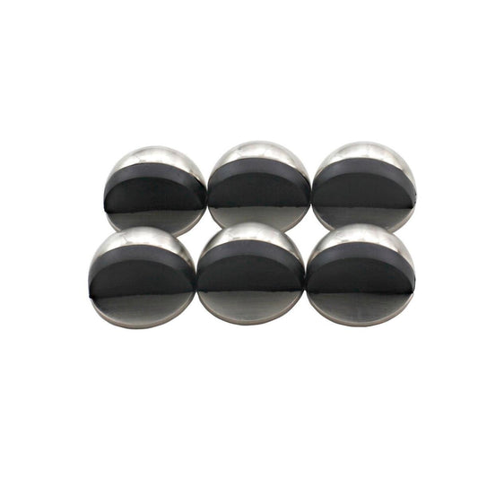 Syneco Half Moon Door Stop Set - 6 Piece - Zinc Alloy - Non Marking - Auzzistore