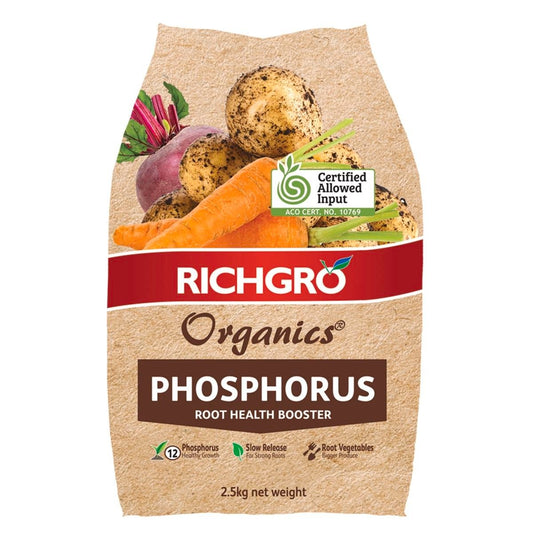 Richgro Phosphorus Root Health Booster - 2.5kg - Organic - For Vegetables - Auzzistore