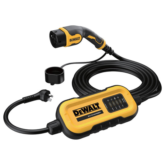 Dewalt 2 4kW 10A Type 2 Portable Charger with 7m Cable - Durable - Efficient Charging